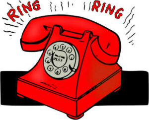 red phone ringing clipart